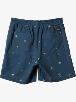Quiksilver Taxer Print 18" Amphibian Boardshorts Bering Sea Online