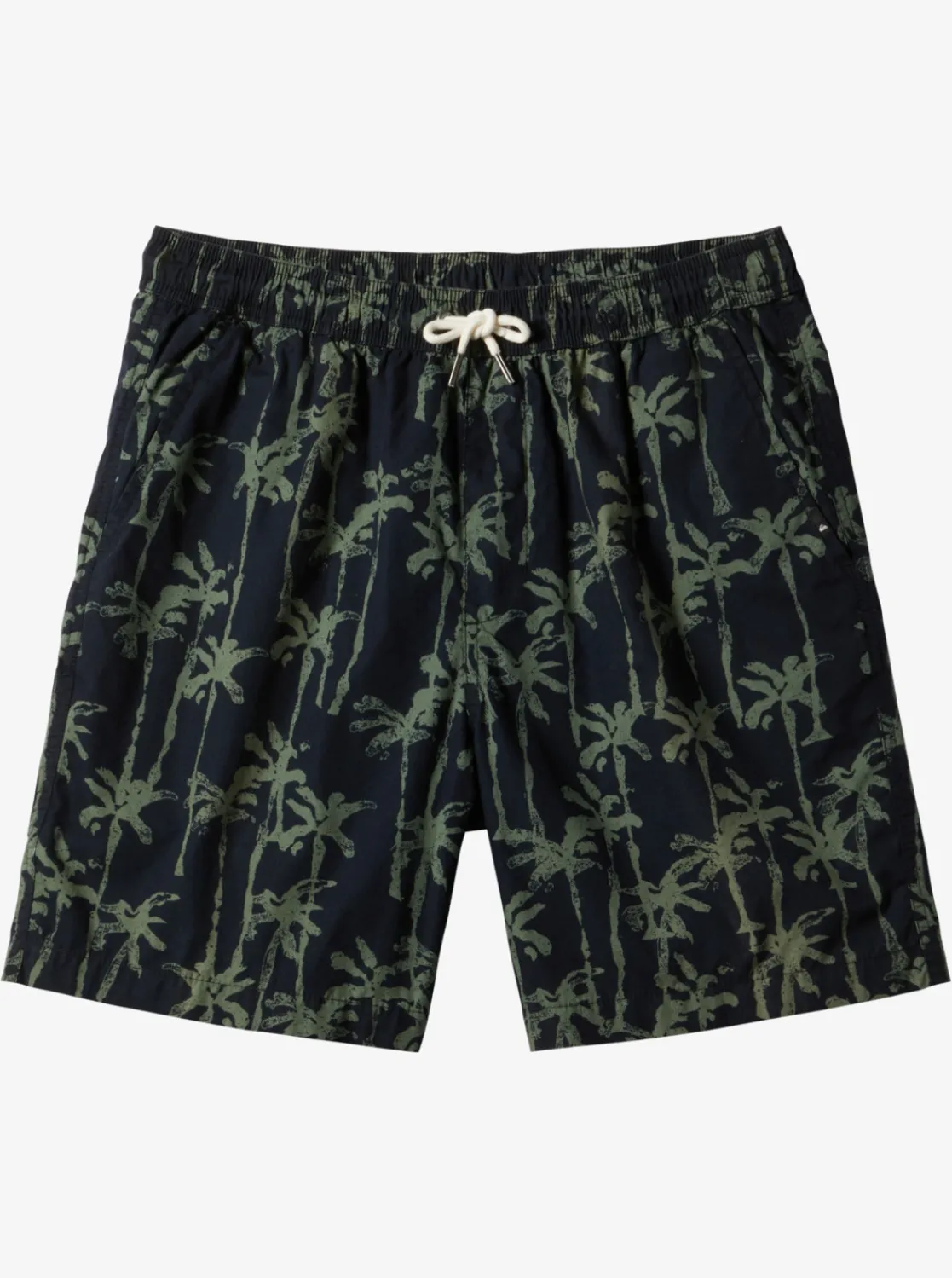 Quiksilver Taxer Print Elastic Waist Shorts Laurel Wreath Painted Palms Shop