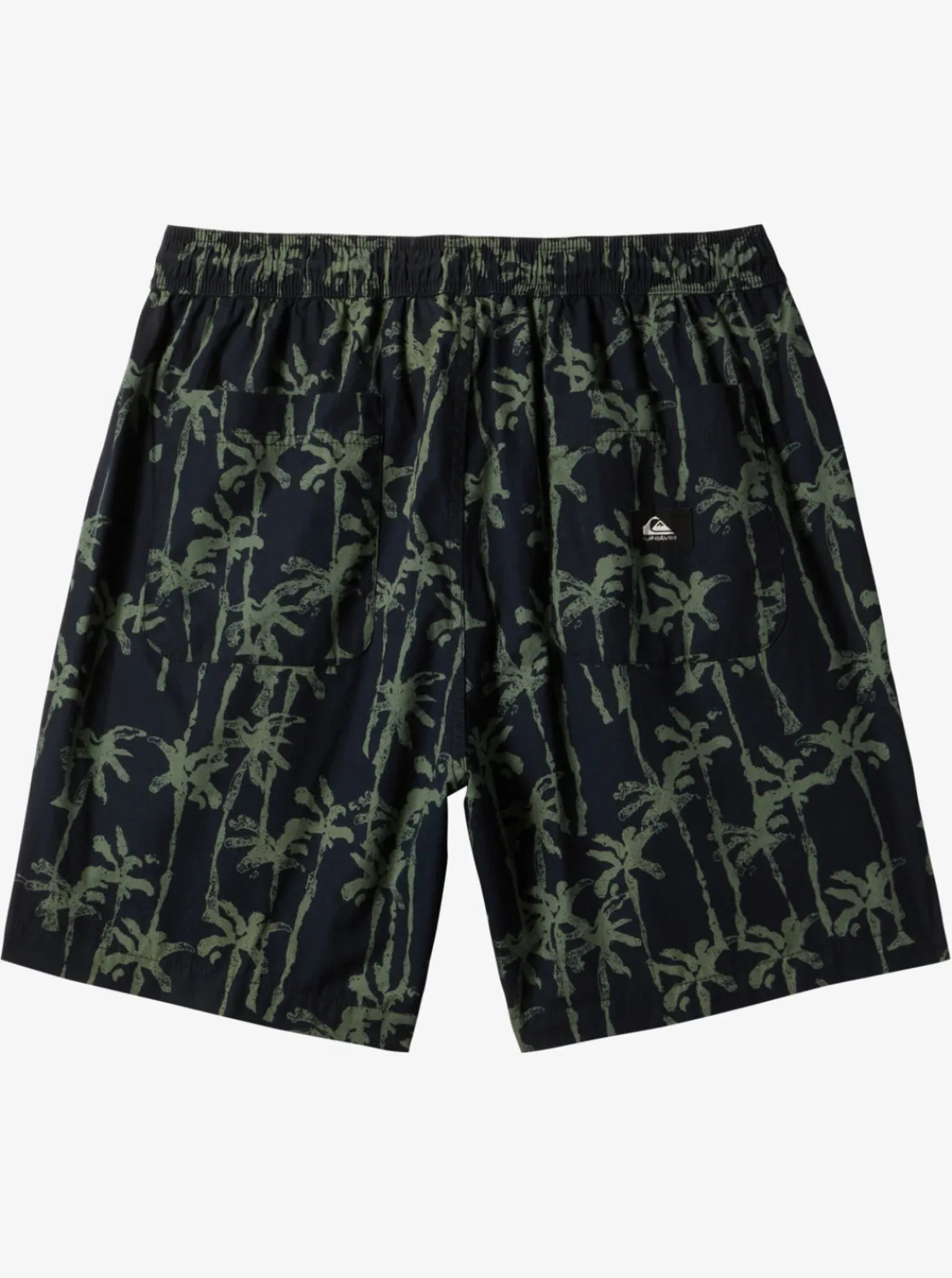 Quiksilver Taxer Print Elastic Waist Shorts Laurel Wreath Painted Palms Shop