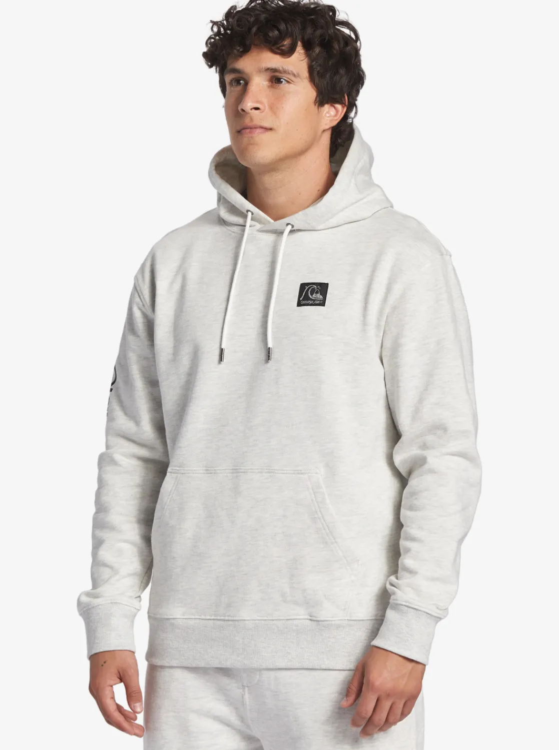 Quiksilver The Original Hoodie White Marble Heather Shop