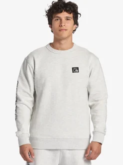 Quiksilver The Original Sweatshirt White Marble Heather Cheap