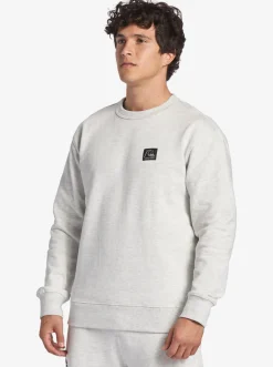 Quiksilver The Original Sweatshirt White Marble Heather Cheap