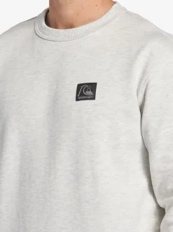 Quiksilver The Original Sweatshirt White Marble Heather Cheap