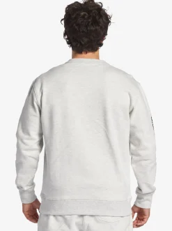 Quiksilver The Original Sweatshirt White Marble Heather Cheap