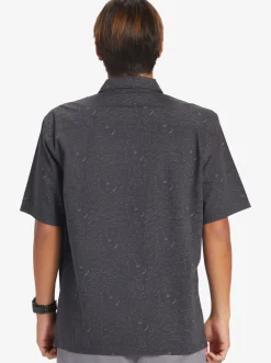 Quiksilver The Saturn Short Sleeve Shirt Tarmac Tribal Floral Flash Sale