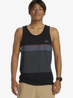 Quiksilver Tijuana Stripe Tank Top Black Discount