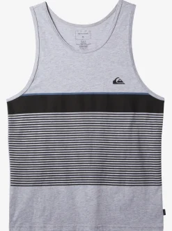 Quiksilver Tijuana Stripe Tank Top Athletic Heather Sale