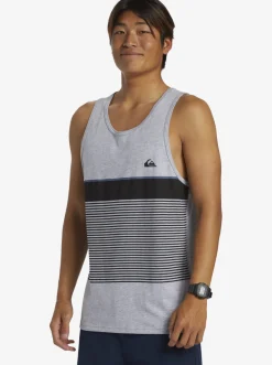 Quiksilver Tijuana Stripe Tank Top Athletic Heather Sale