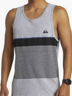 Quiksilver Tijuana Stripe Tank Top Athletic Heather Sale