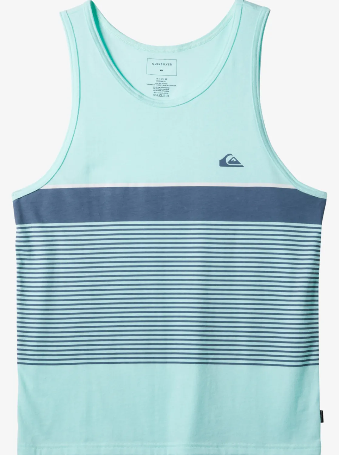 Quiksilver Tijuana Stripe Tank Top Beach Glass Heather Outlet