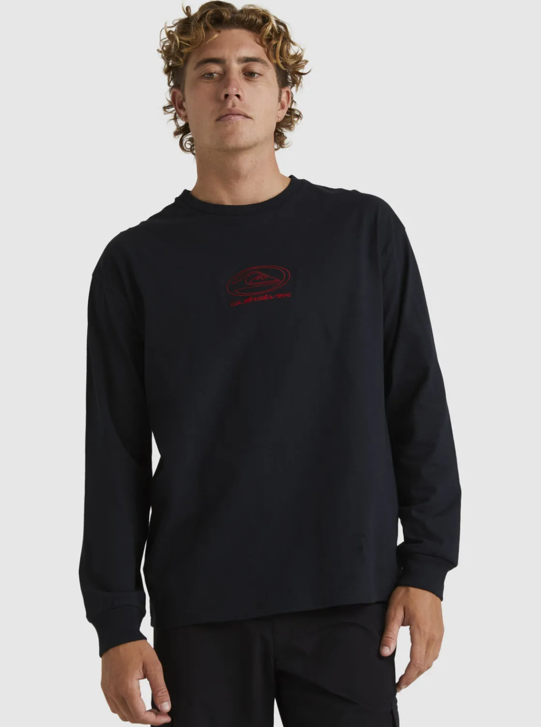 Quiksilver Tilt Long Sleeve Stn T-Shirt Black Best