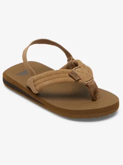 Quiksilver Toddler'S Carver Suede Core Sandals Tan 1 Discount
