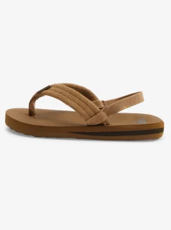 Quiksilver Toddler'S Carver Suede Core Sandals Tan 1 Discount