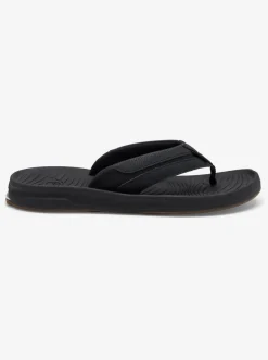 Quiksilver Travel Oasis Sandals Black/Black/Brown Discount