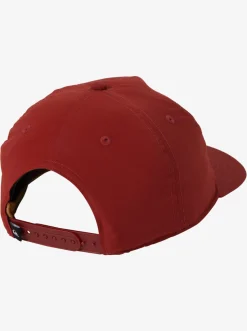 Quiksilver Tride Snapback Hat Red Ochre Discount