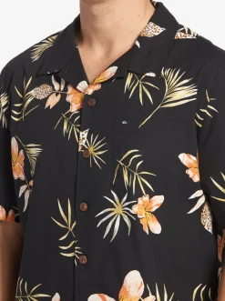 Quiksilver Tropical Floral Short Sleeve Woven Shirt Black Tropical Floral Ss Best
