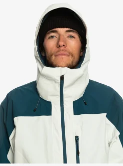 Quiksilver Ultralight 20K Technical Snow Jacket Nimbus Cloud Fashion