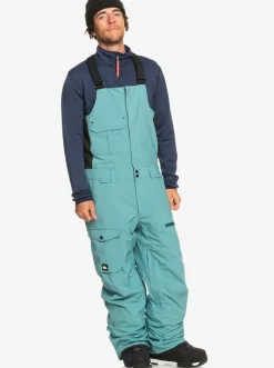Quiksilver Utility Technical Snow Bib Pants Brittany Blue Cheap
