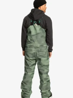 Quiksilver Utility Technical Snow Bib Pants Break Off Laurel Wreath Sale
