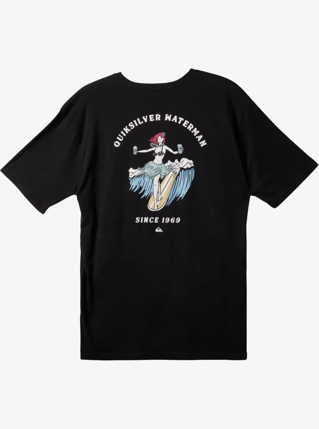Quiksilver Waterman A Proper Pint T-Shirt Black Best Sale