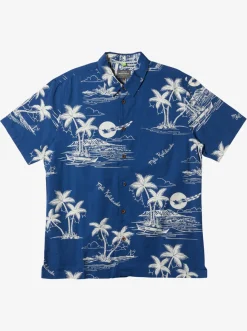 Quiksilver Waterman Ahi Holiday Woven Shirt Ahi Holiday Estate Blue Shop