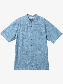 Quiksilver Waterman Amazed Palm Woven Shirt Seaport Amazed Palm Cheap