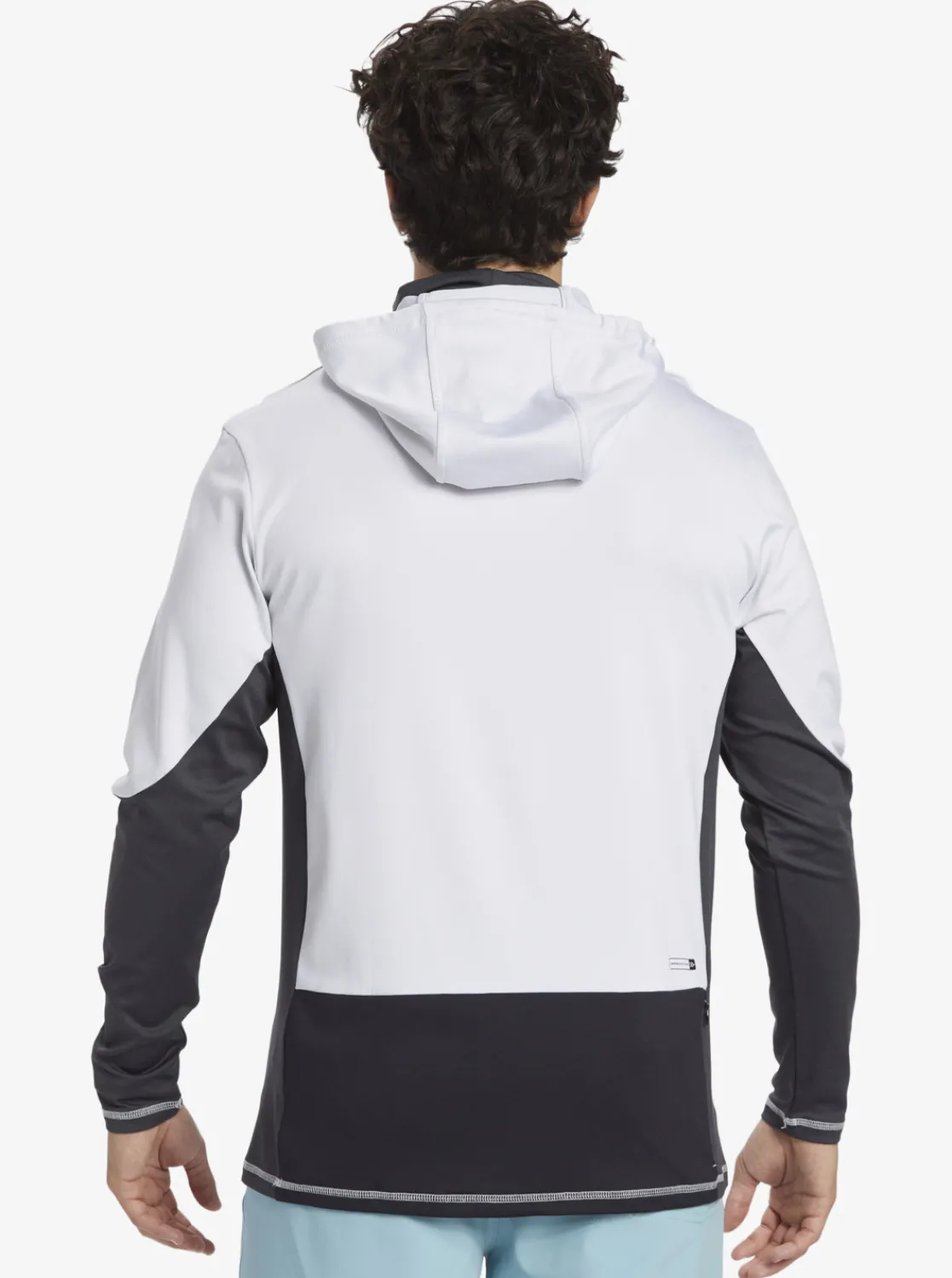 Quiksilver Waterman Angler Hooded Upf 50 Long Sleeve Surf Tee White Fashion