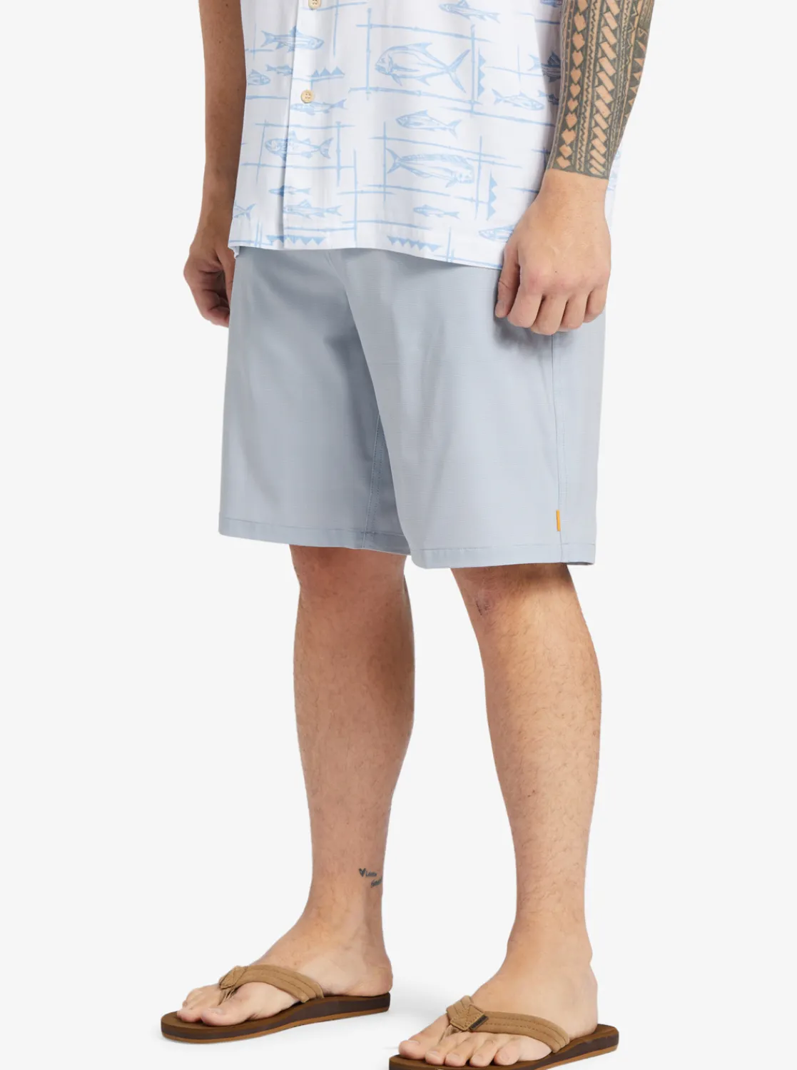 Quiksilver Waterman Backwater 20" Amphibian Boardshorts Sharkskin Best Sale