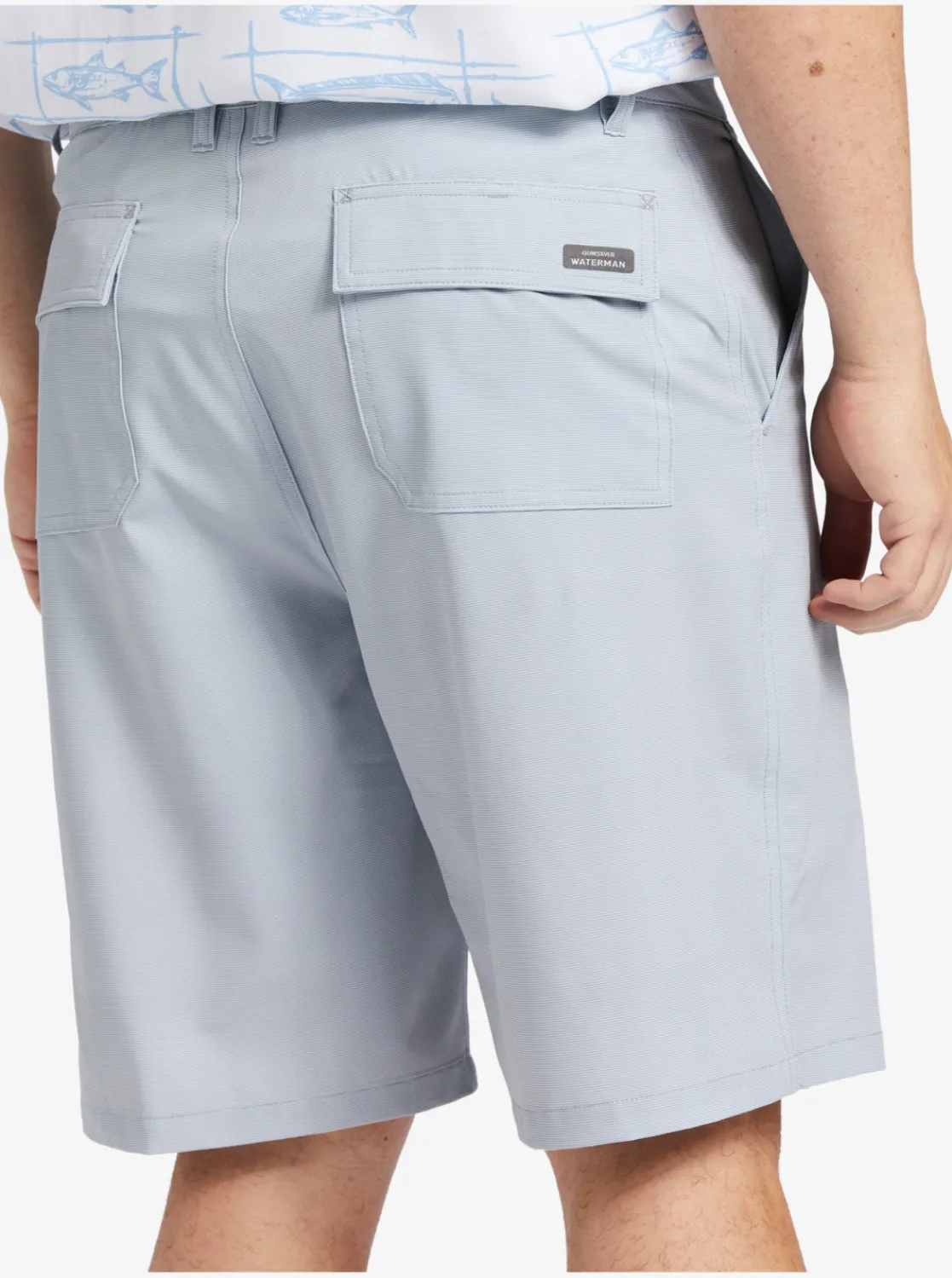 Quiksilver Waterman Backwater 20" Amphibian Boardshorts Sharkskin Best Sale