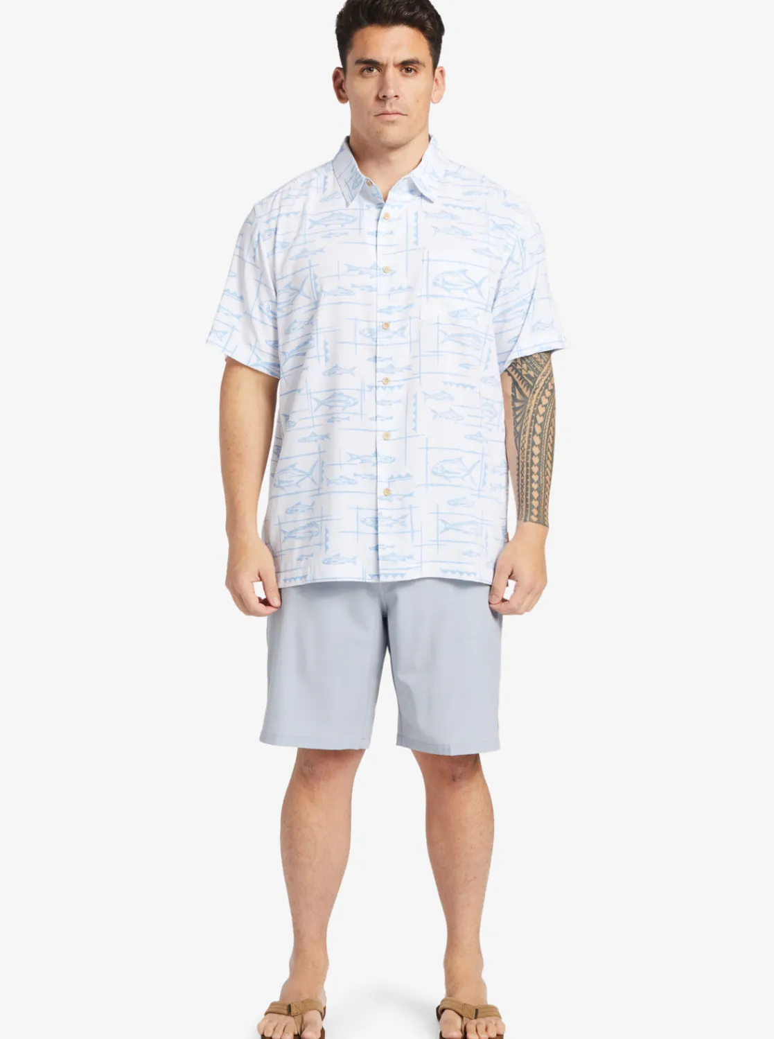 Quiksilver Waterman Backwater 20" Amphibian Boardshorts Sharkskin Best Sale