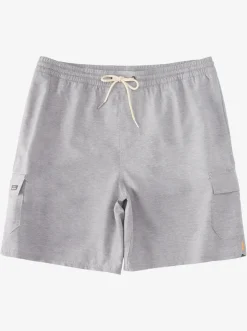 Quiksilver Waterman Balance 18" Volleys Heather Grey Fashion