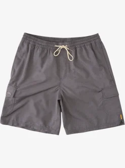 Quiksilver Waterman Balance 18" Volleys Dark Grey Heather Online