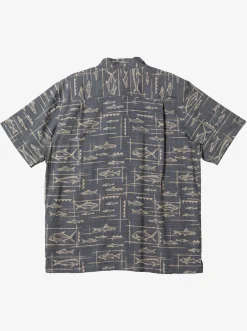 Quiksilver Waterman Bento Woven Shirt Bento Black Flash Sale