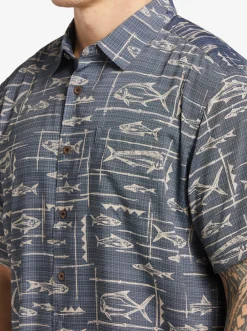 Quiksilver Waterman Bento Woven Shirt Bento Black Flash Sale