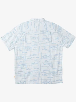 Quiksilver Waterman Bento Woven Shirt Bento White Flash Sale