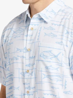 Quiksilver Waterman Bento Woven Shirt Bento White Flash Sale