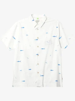Quiksilver Waterman Big Pond Woven Shirt Big Pond White Outlet