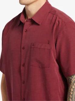 Quiksilver Waterman Centinela Premium Anti-Wrinkle Shirt Ruby Wine Centinela 4 Cheap