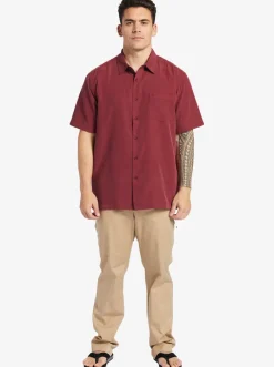 Quiksilver Waterman Centinela Premium Anti-Wrinkle Shirt Ruby Wine Centinela 4 Cheap
