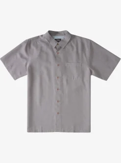 Quiksilver Waterman Centinela Premium Anti-Wrinkle Shirt Flint Gray Centinella Flash Sale