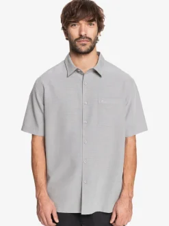 Quiksilver Waterman Centinela Premium Anti-Wrinkle Shirt Flint Gray Centinella Flash Sale