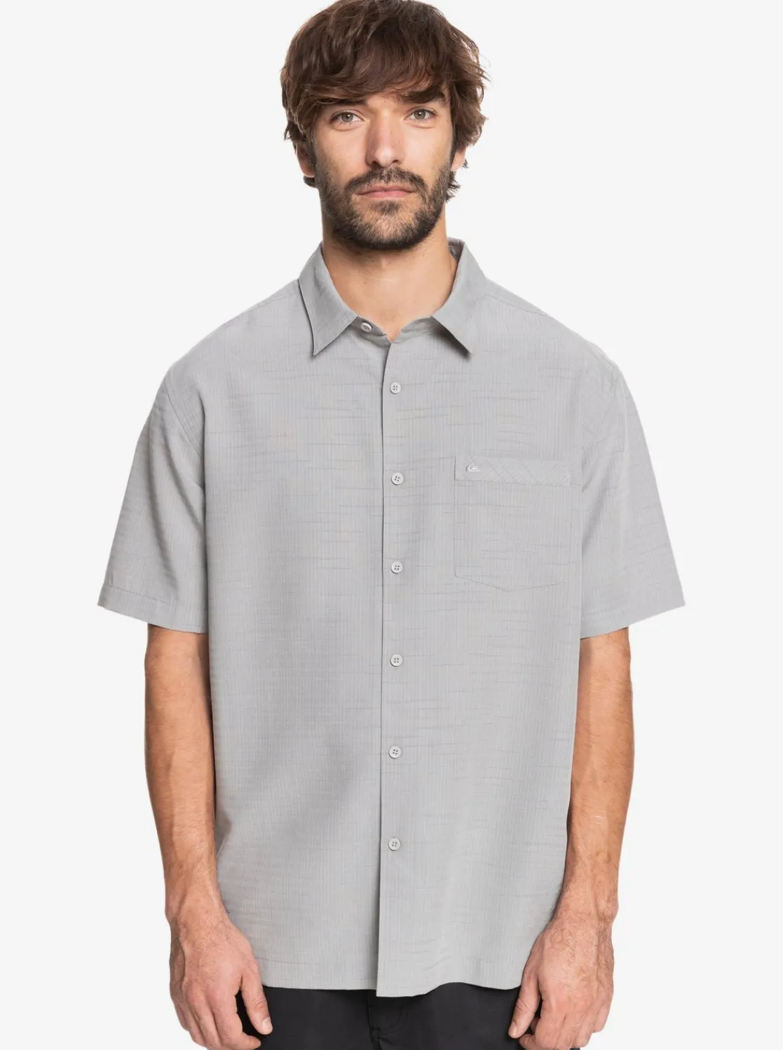 Quiksilver Waterman Centinela Premium Anti-Wrinkle Shirt Flint Gray Centinella Flash Sale