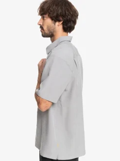 Quiksilver Waterman Centinela Premium Anti-Wrinkle Shirt Flint Gray Centinella Flash Sale