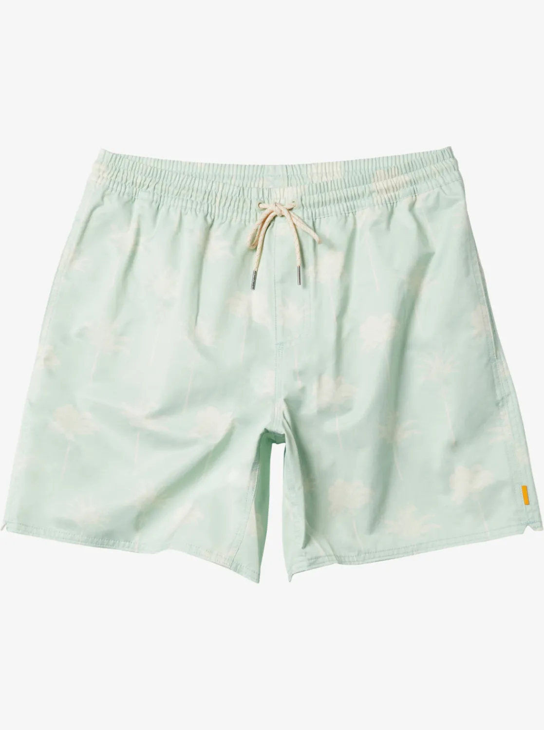 Quiksilver Waterman Cliffside 17" Elastic Waist Shorts Subtle Green Amazed Palm Clearance