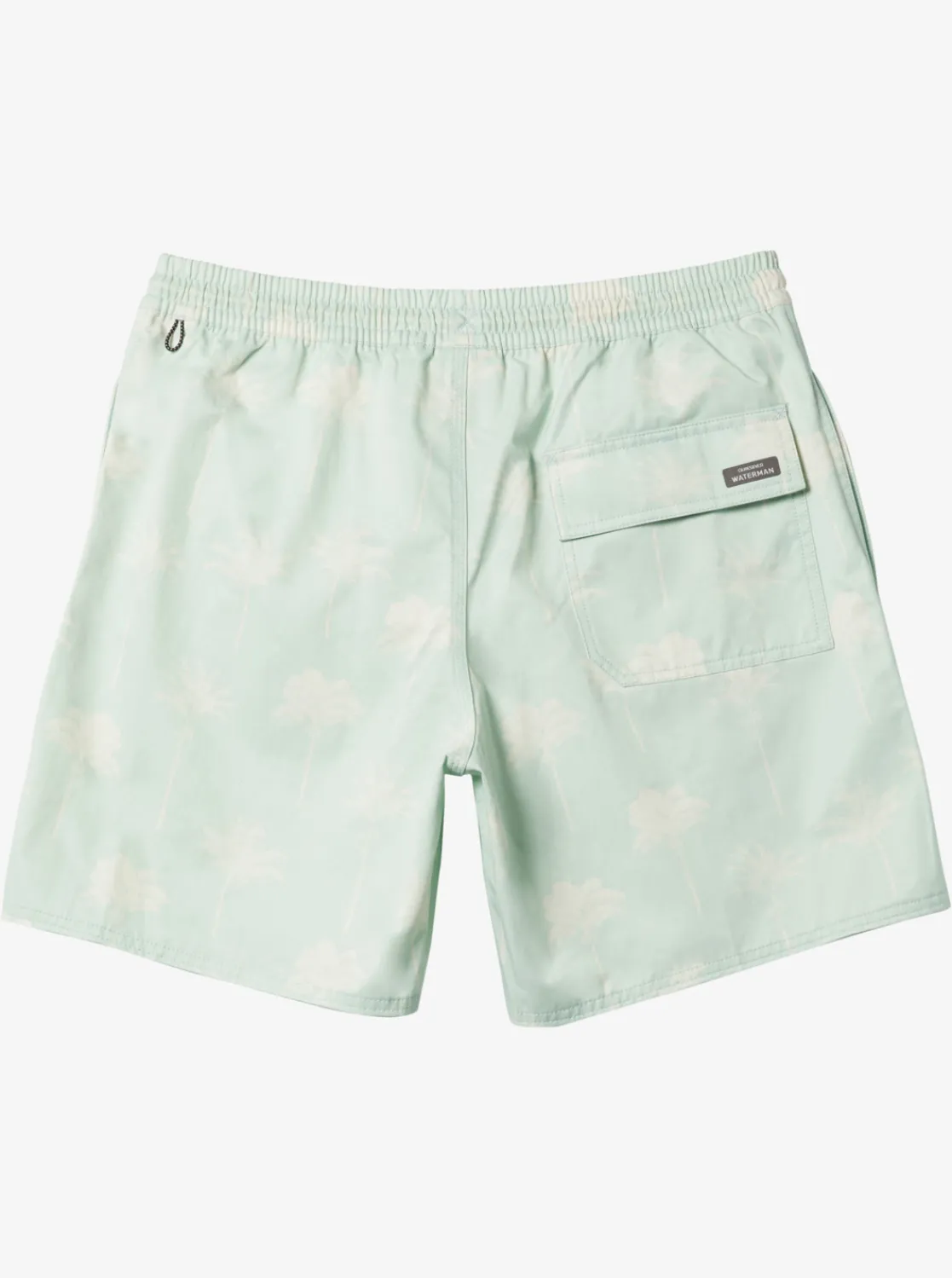 Quiksilver Waterman Cliffside 17" Elastic Waist Shorts Subtle Green Amazed Palm Clearance