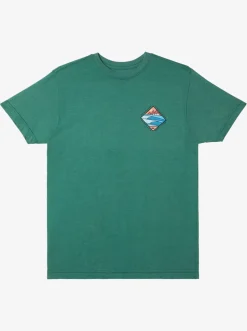 Quiksilver Waterman Cross Chop Qt-Shirt Smoke Pine Heather Best