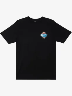 Quiksilver Waterman Cross Chop Qt-Shirt Black New