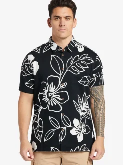 Quiksilver Waterman Cruise Town Woven Shirt Black Cruise Town Clearance