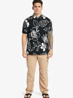 Quiksilver Waterman Cruise Town Woven Shirt Black Cruise Town Clearance