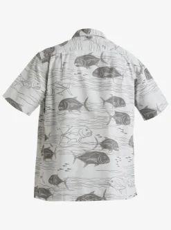 Quiksilver Waterman Dive Sites Woven Shirt Harbor Mist Dive Sites Shop